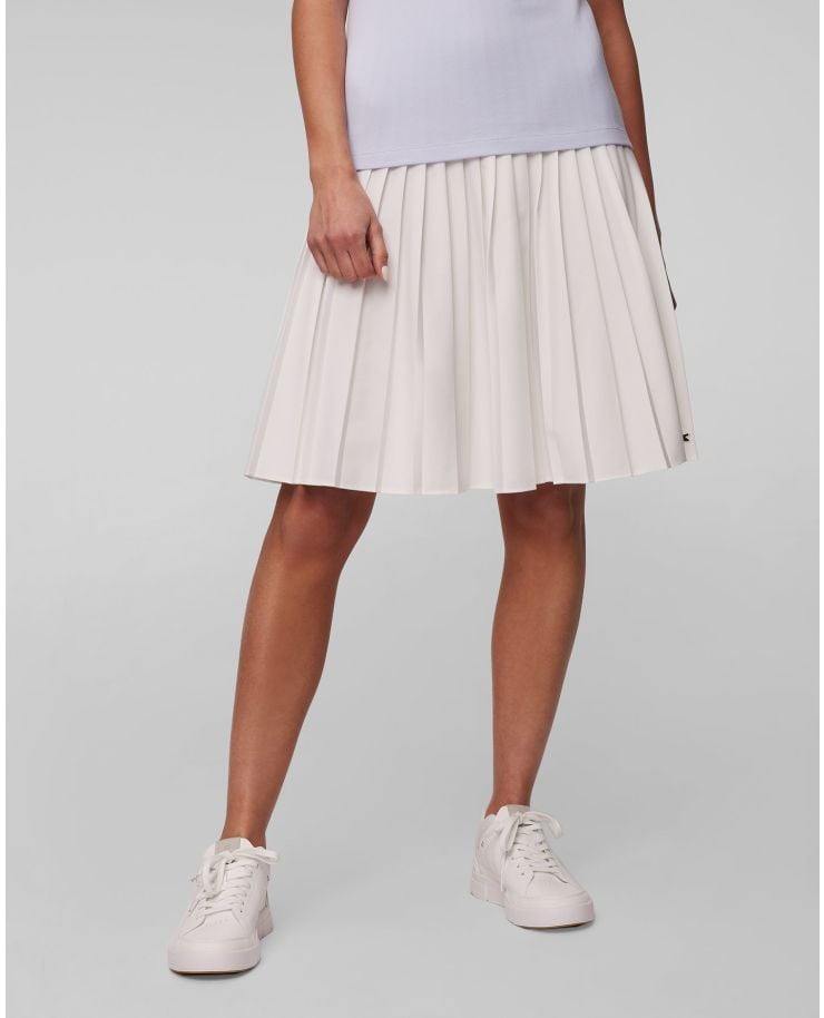 Women’s cream pleated skirt Lacoste JF7104