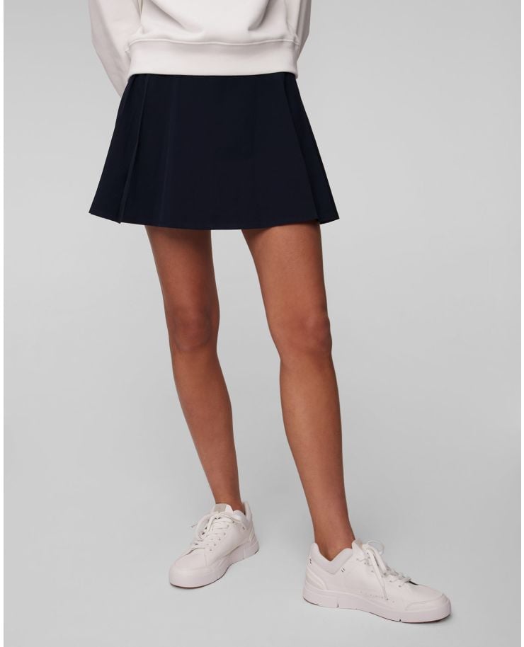 Women’s navy blue golf skirt with built-in shorts Lacoste JF9433