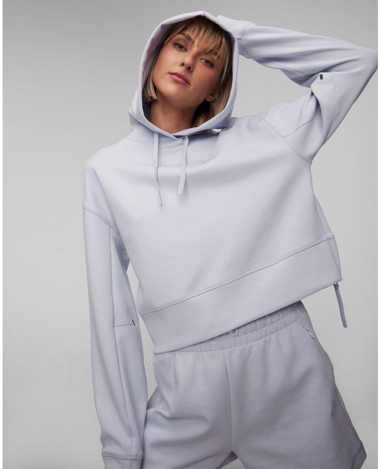 Women’s light blue short hoodie Lacoste SF0281