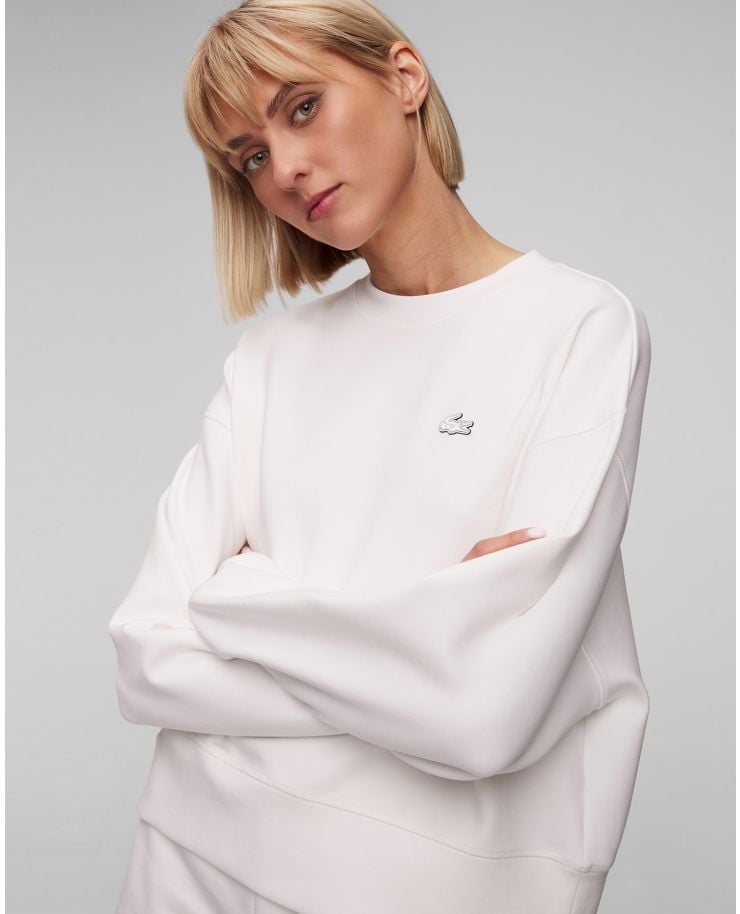 Sweat-shirt blanc pour femmes Lacoste SF5614