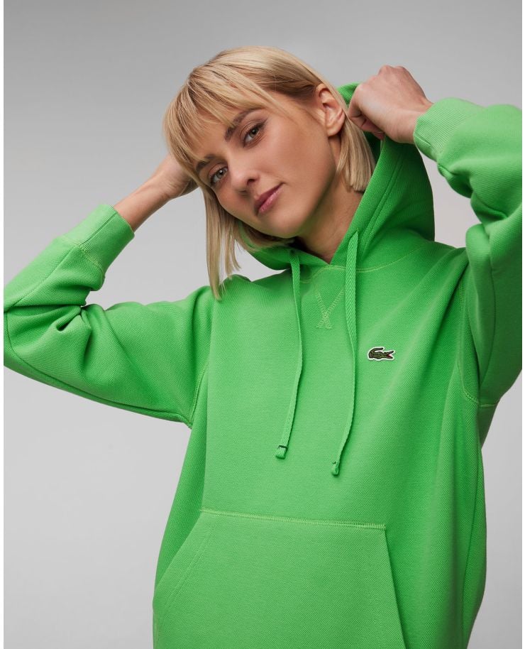 Sweat-shirt oversize vert pour femmes Lacoste SF8346
