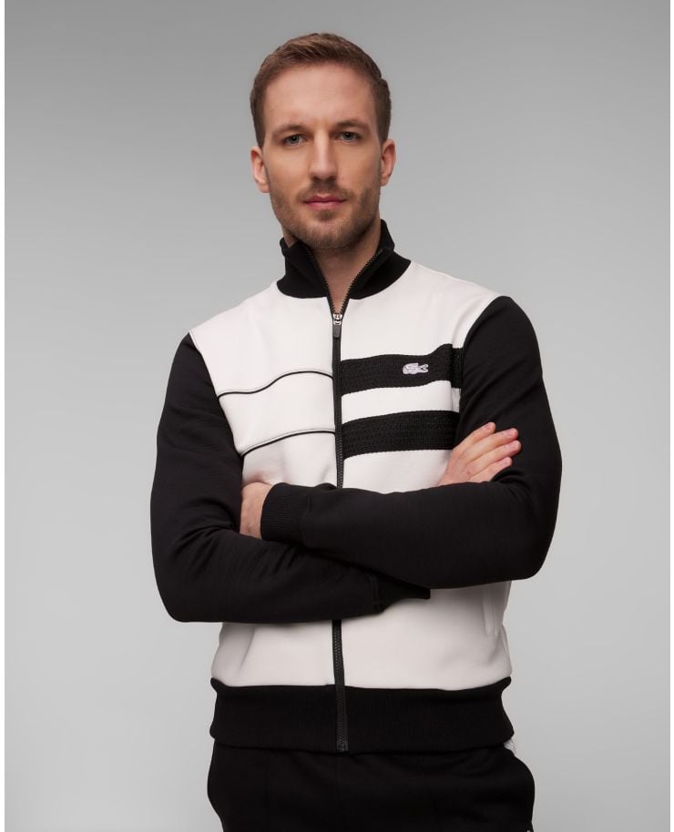 Men’s black and white sweatshirt Lacoste SH7490 
