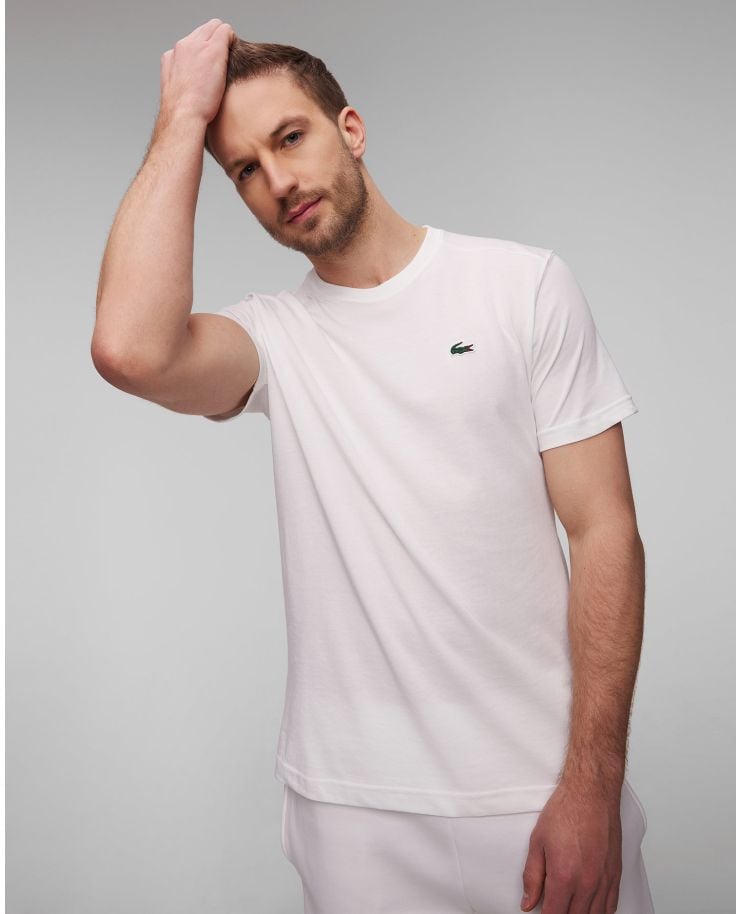 T-shirt bianca da uomo Lacoste TH7618