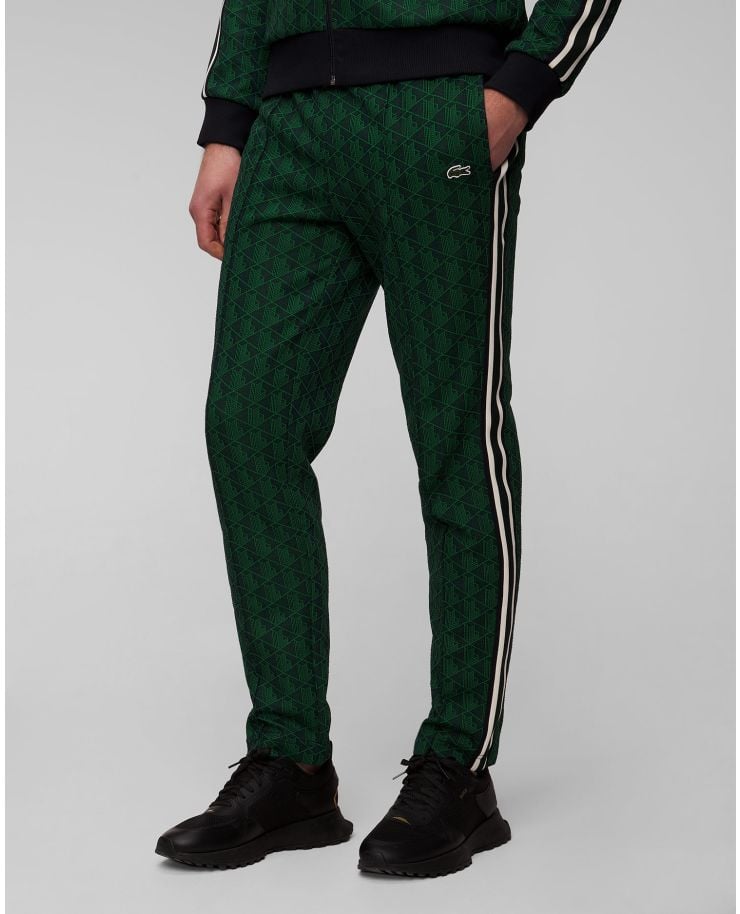 Zielone spodnie sportowe męskie Lacoste XH1440
