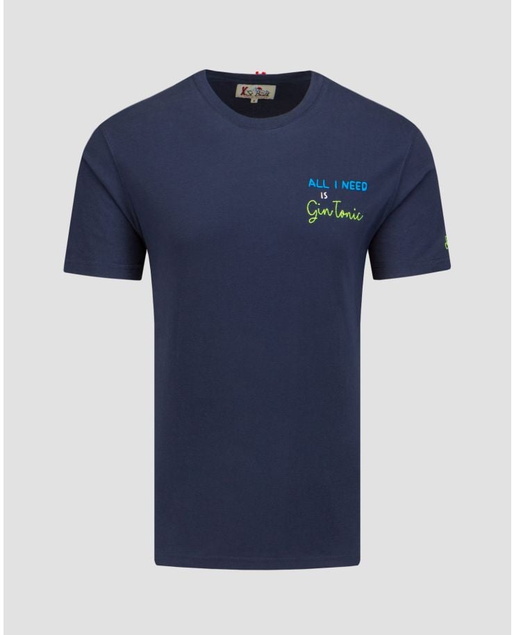 T-shirt bleu marine pour hommes MC2 Saint Barth Arnott 