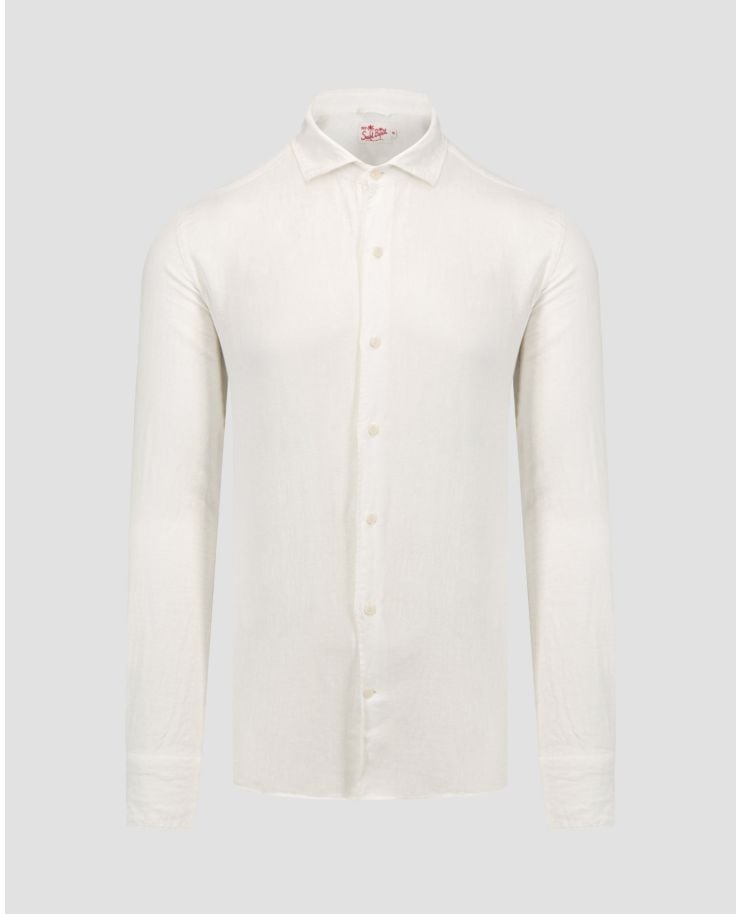 Pánska biela ľanová košeľa MC2 Saint Barth