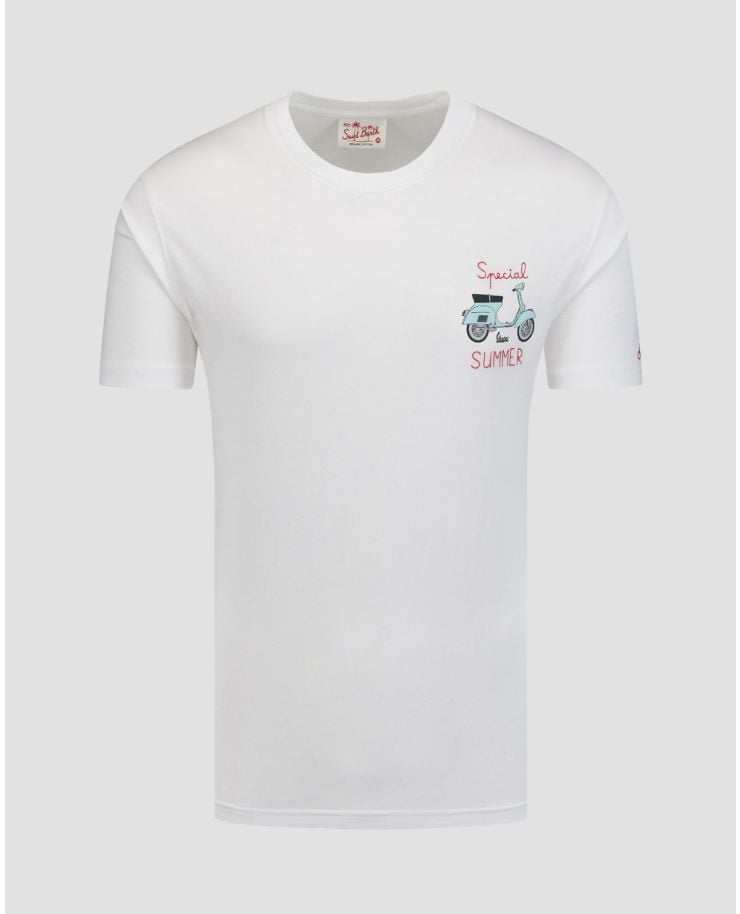Biały T-shirt męski MC2 Saint Barth