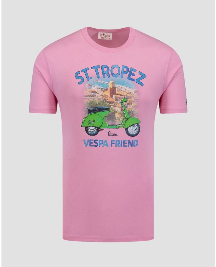 T-shirt rose pour hommes MC2 Saint Barth 