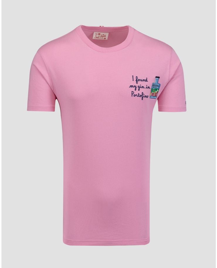 Tricou roz pentru bărbați MC2 Saint Barth