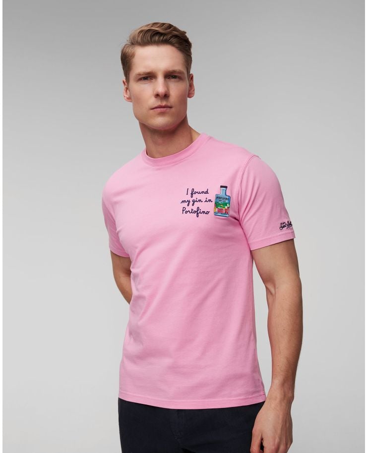 Pánske ružové tričko MC2 Saint Barth