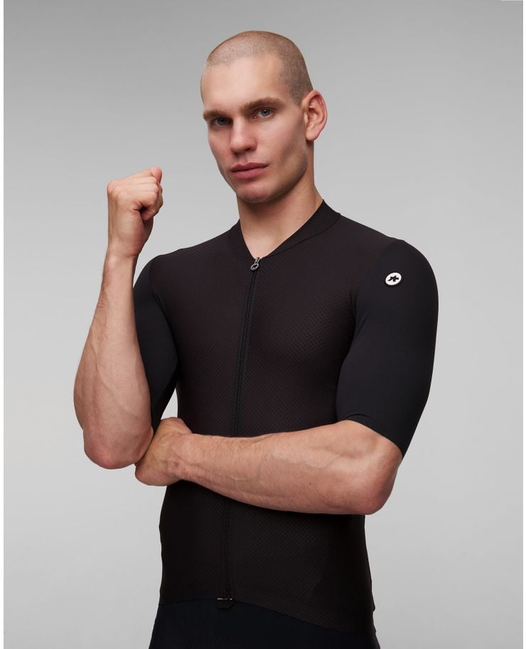 Men's black cycling T-shirt Assos Mille Gt Jersey S11