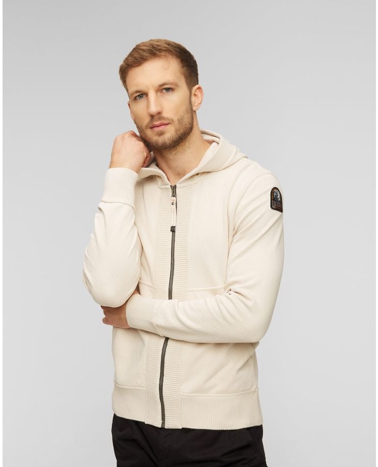 Men's beige hoodie Parajumpers Wilton