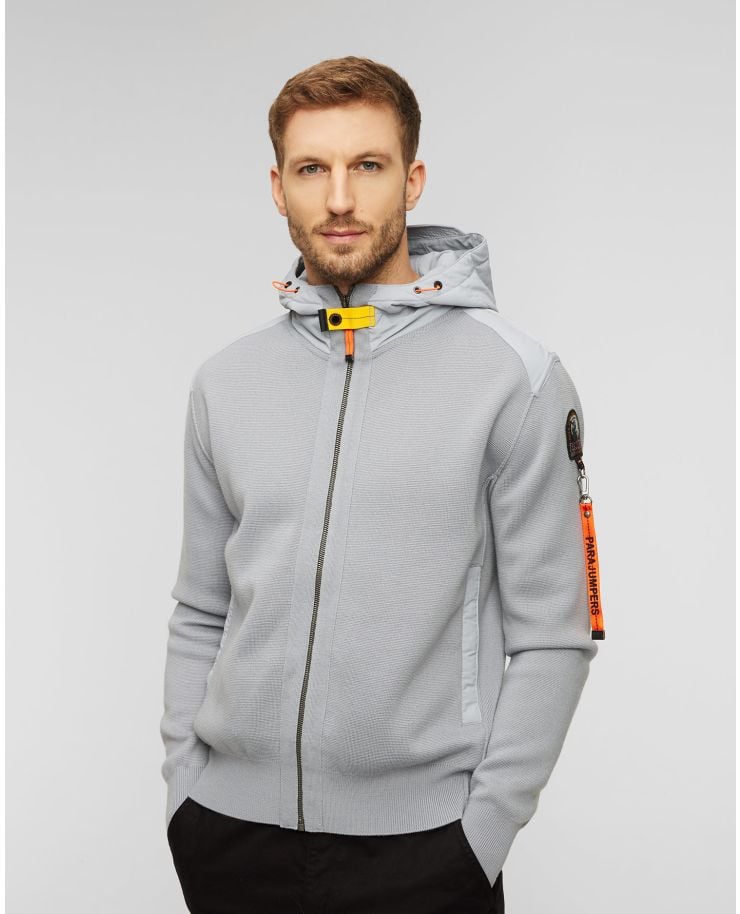 Men's grey wool hooded sweatshirt Parajumpers Dominic