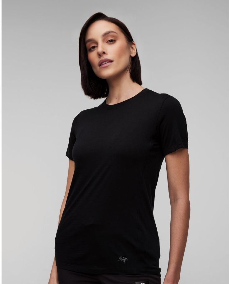 T-shirt noir pour femmes Arcteryx Lana MW Crew SS W
