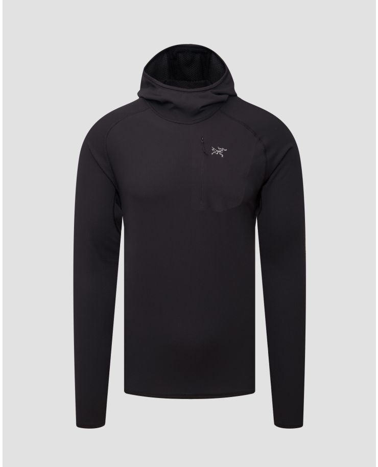 Bluză tehnică neagră pentru bărbați Arcteryx Delta Pullover