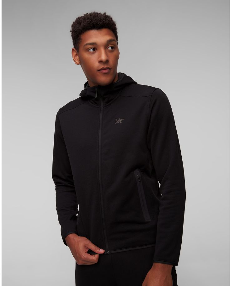 Sweat-shirt midlayer à capuche noir pour hommes Arcteryx Kyanite