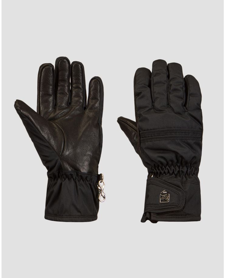 Czarne rękawice narciarskie damskie Hestra Primaloft Leather Female - 5 finger