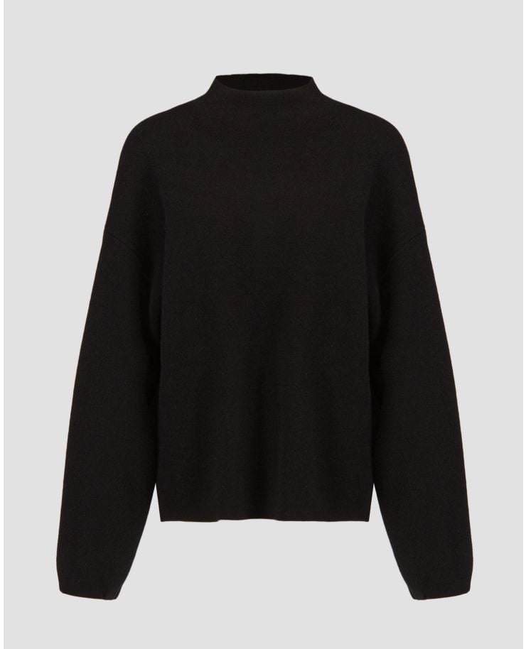 Čierny dámsky sveter merino s kašmírom Juvia Yuna 
