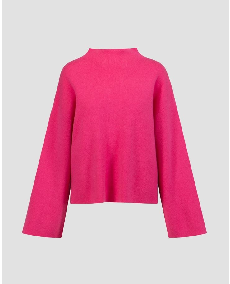 Ružový dámsky sveter merino s kašmírom Juvia Yuna 