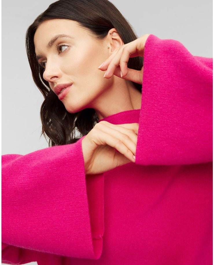 Różowy sweter merino z kaszmirem Juvia Yuna