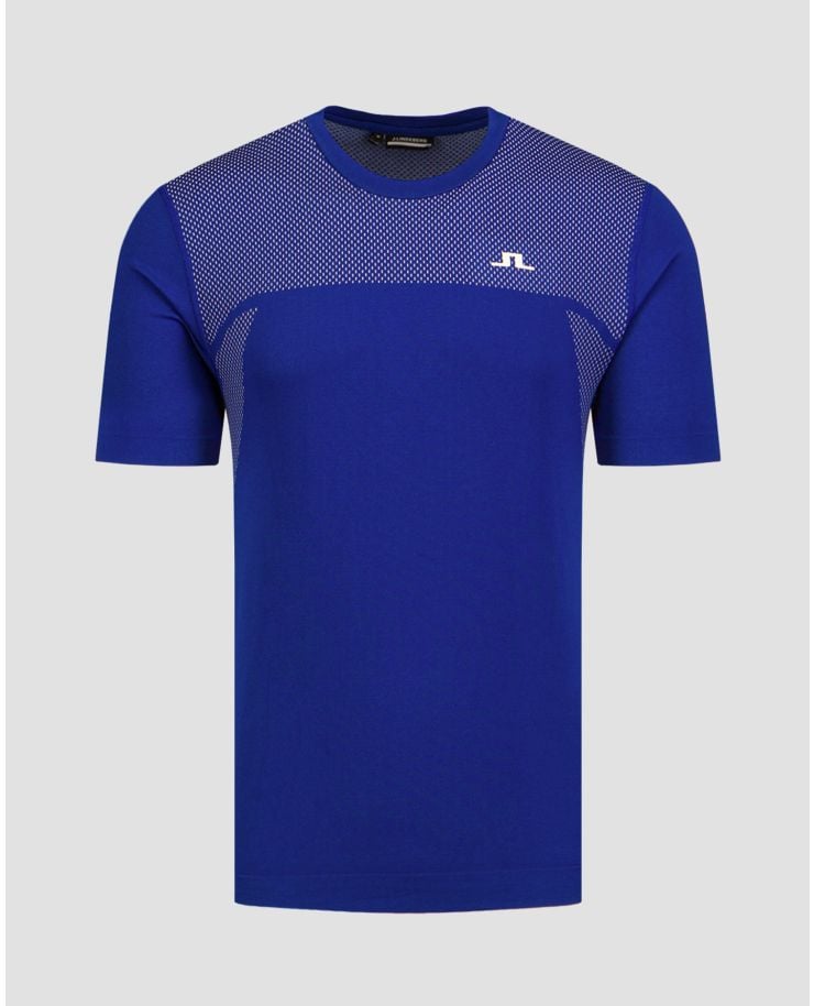 T-shirt blu da uomo J.Lindeberg Kai Seamless Top