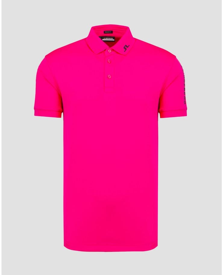Tricou polo roz pentru bărbați J.Lindeberg Tour Tech