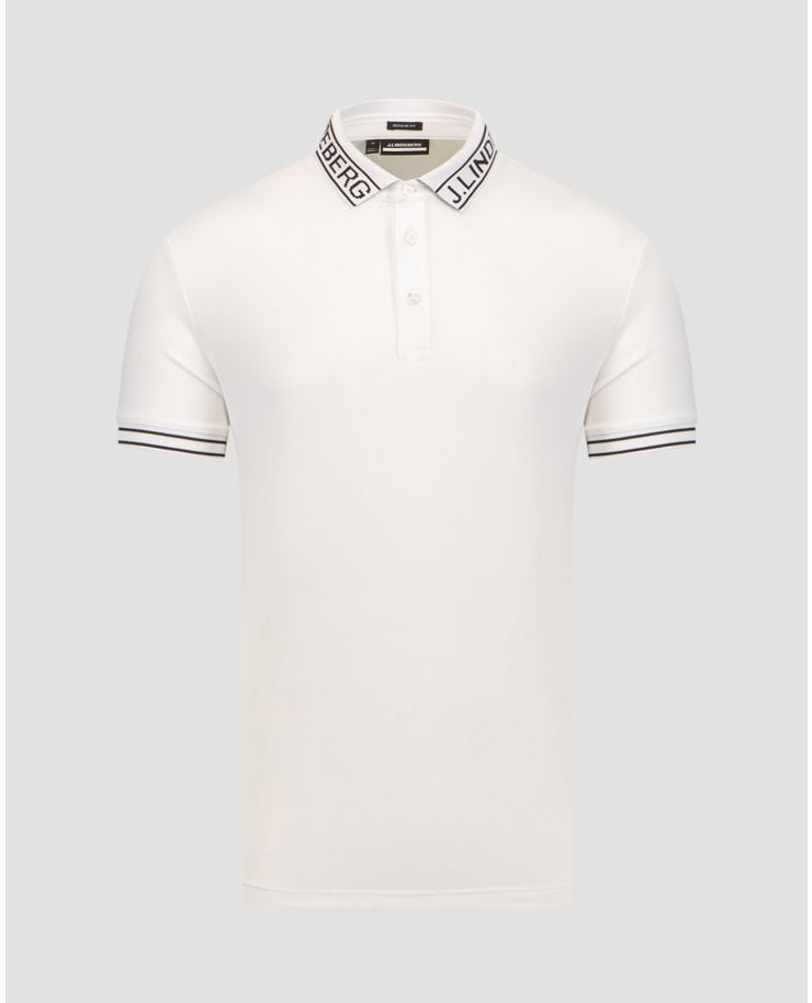 J.Lindeberg Austin Herren-Poloshirt in Weiß