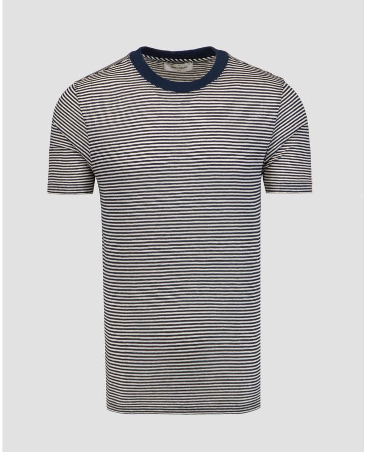 Ribbed T-shirt with linen Gran Sasso