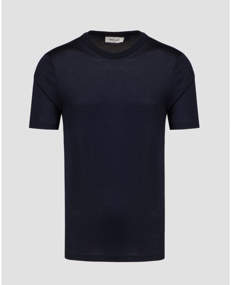 T-shirt bleu marine pour hommes Gran Sasso 