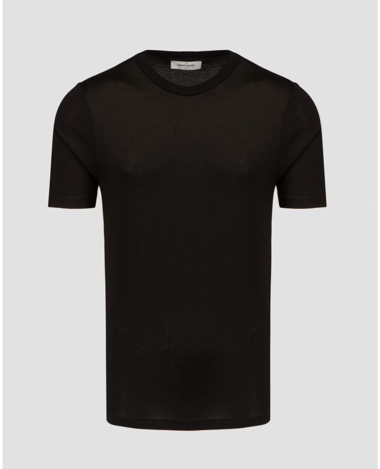 T-shirt noir pour hommes Gran Sasso 