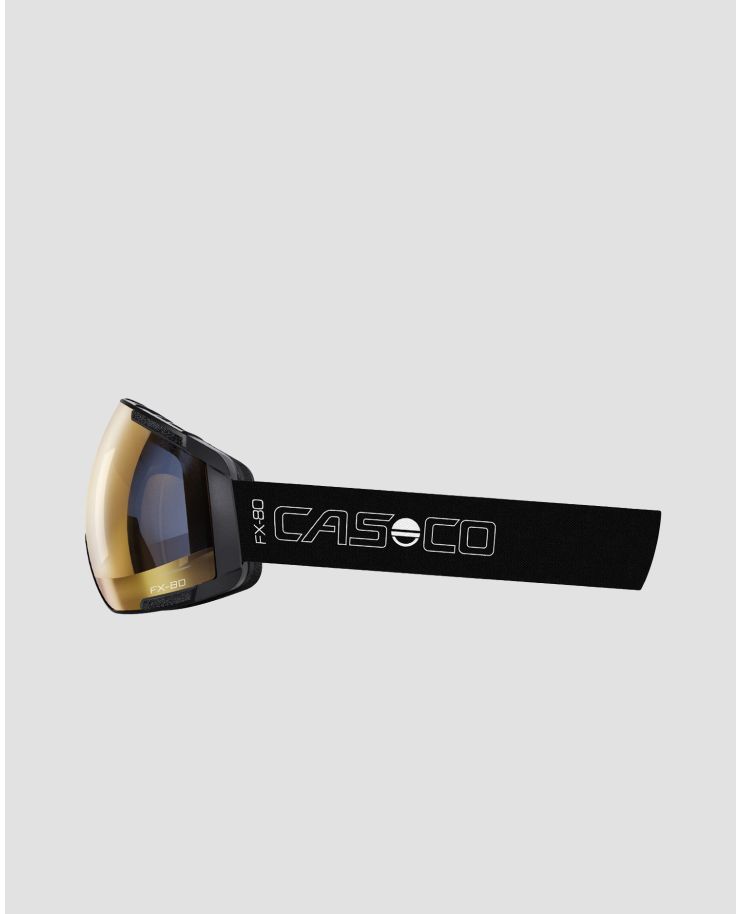 Black ski goggles Casco FX-80 Strap Vautron+