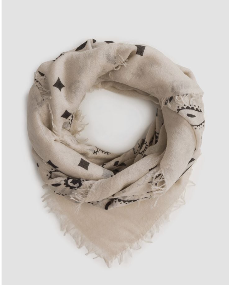 Women’s beige cashmere scarf Kujten Effy