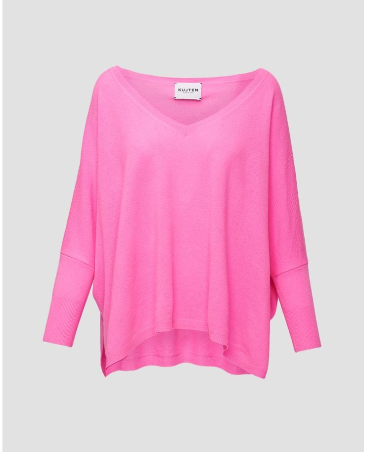 Women's pink cashmere jumper Kujten Minie