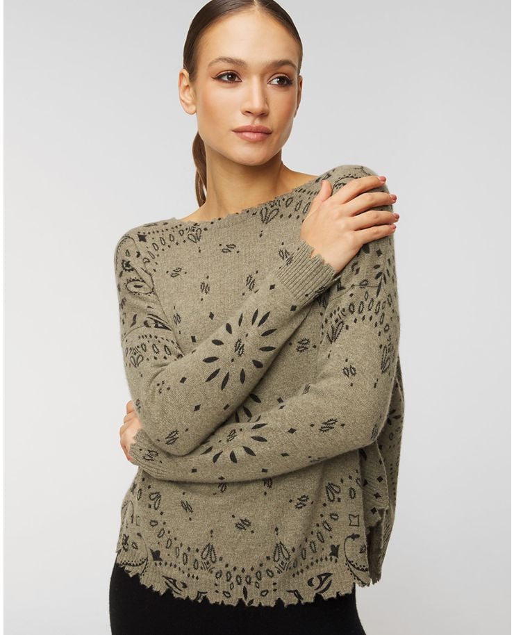KUJTEN Mela Bandana cashmere sweater