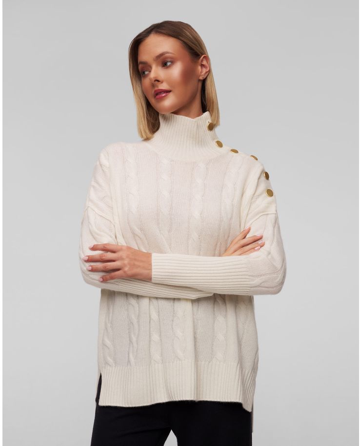 Women's white turtleneck Kujten Inko