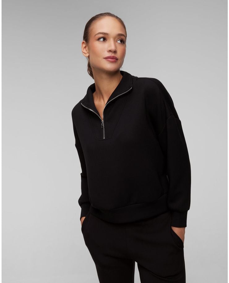 Sweat-shirt noir pour femmes Varley Hawley Half Zip Sweat