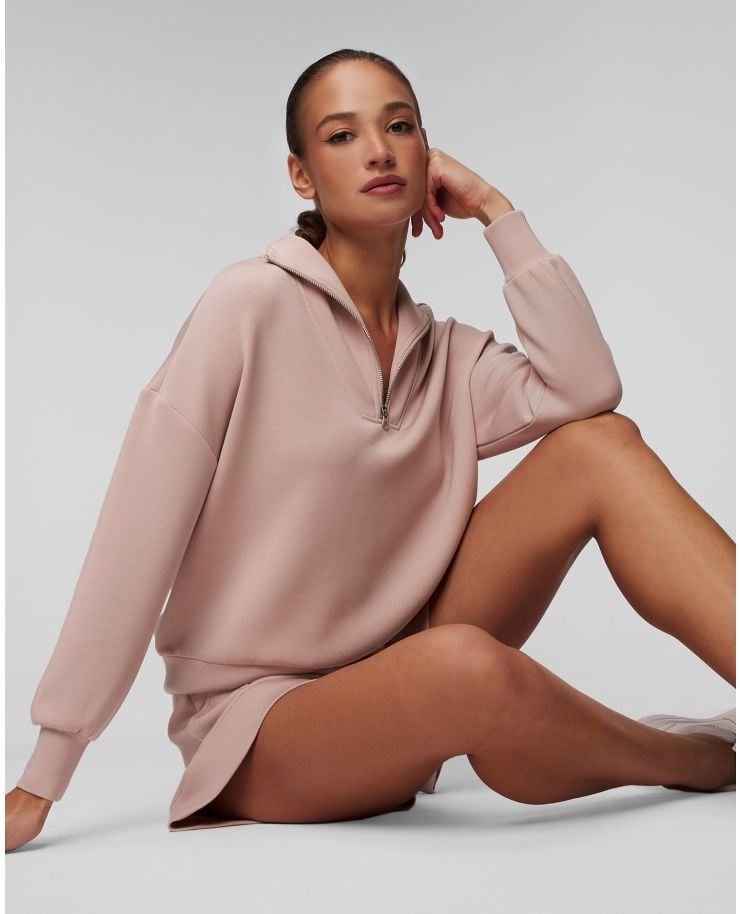 Women’s pink sweatshirt Varley Hawley Half Zip Sweat