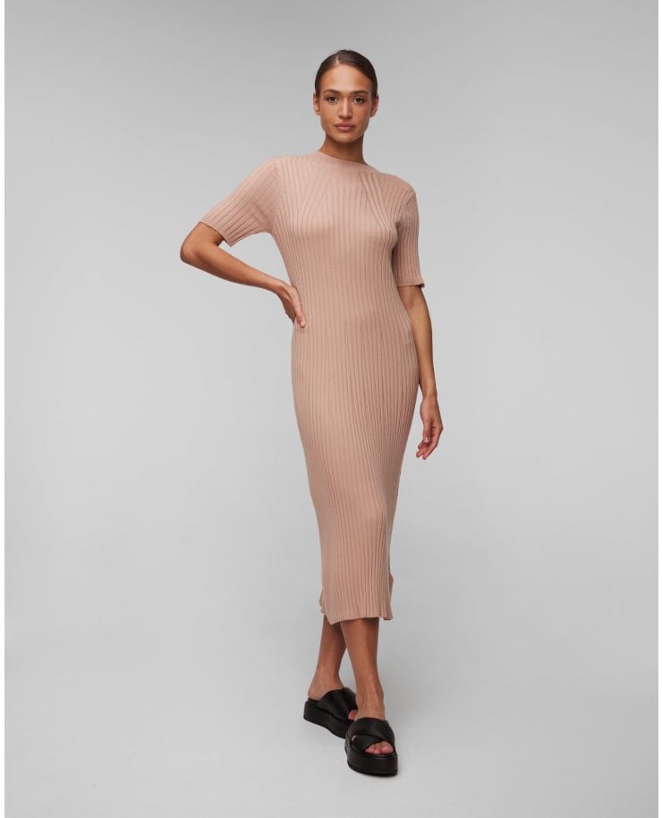 Women’s pink Varley Maeve Rib Knit Midi Dress