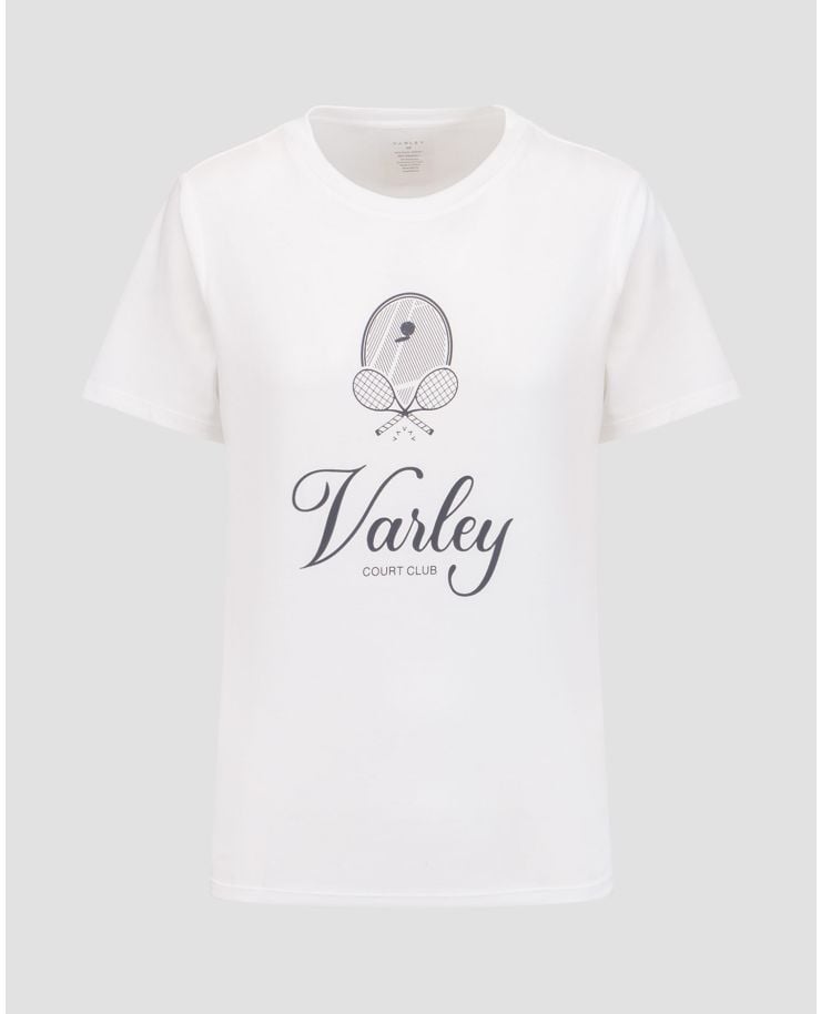 Women’s white T-shirt Varley Coventry Branded Tee