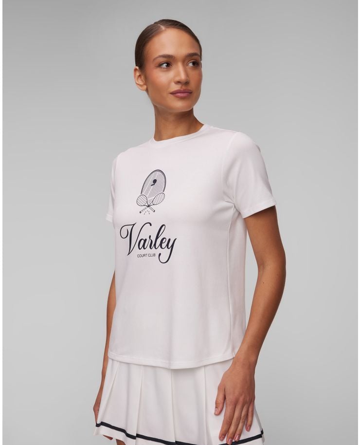 Women’s white T-shirt Varley Coventry Branded Tee