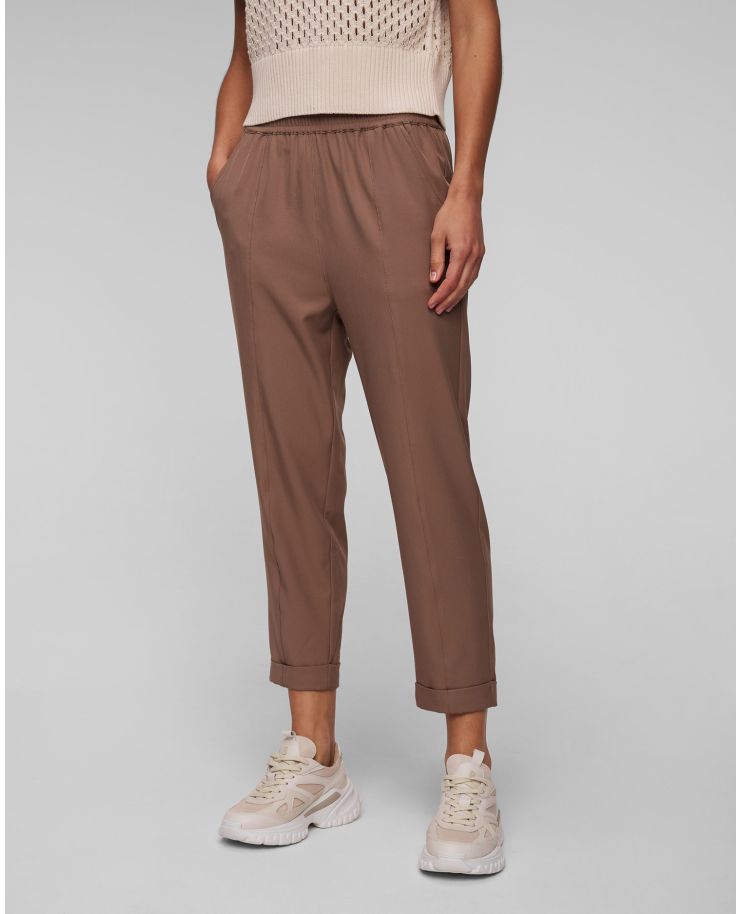 Women’s brown trousers Varley Oakland Turnup Taper Pant 25