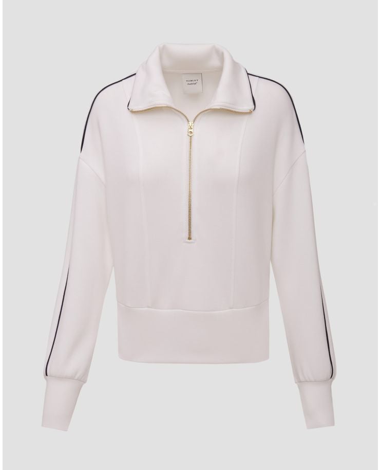 Varley Davenport Half Zip Damen-Sweatshirt in Weiß