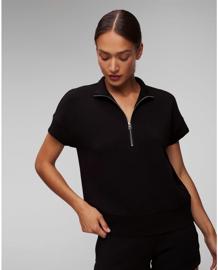 Varley Ritchie Short Sleeve Sweat Damen-Sweatshirt in Schwarz