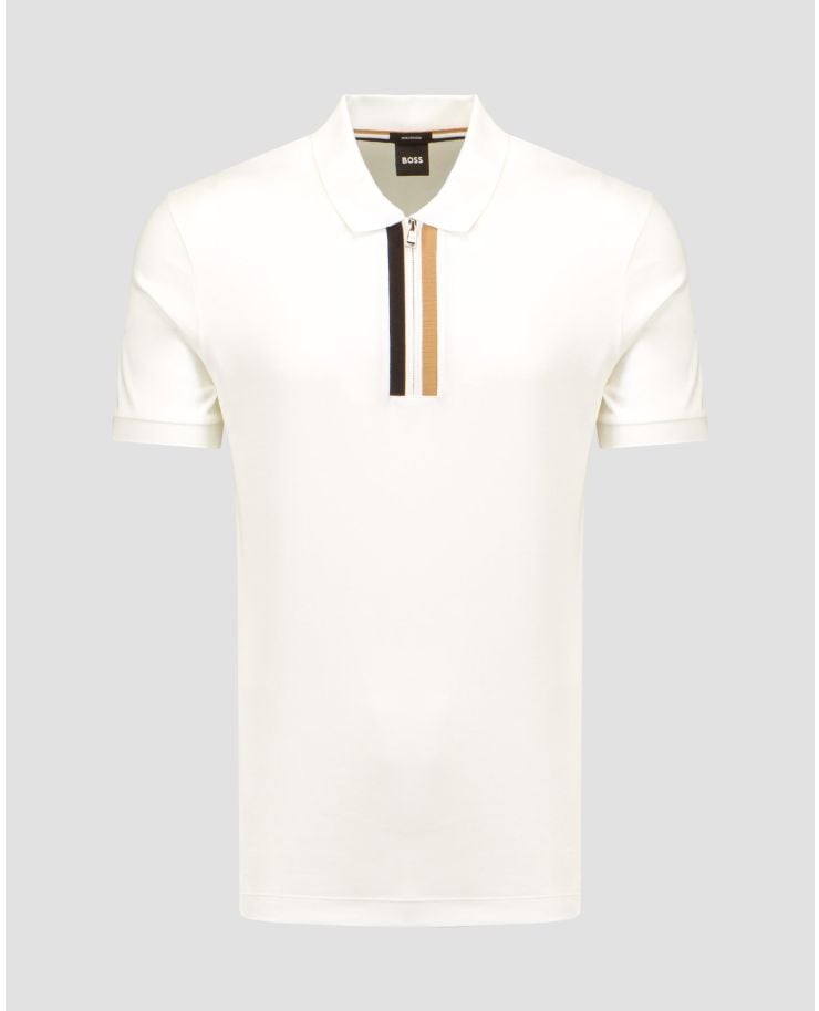 White men's polo shirt Hugo Boss Paras 