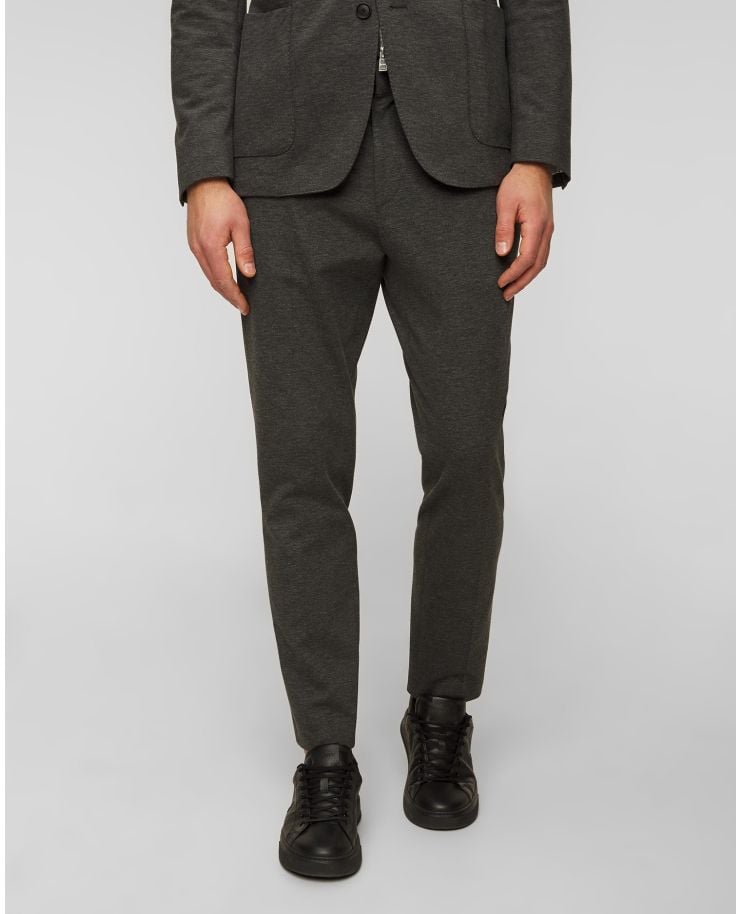 Grey men's viscose trousers Hugo Boss P Genius