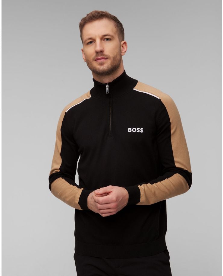 Pulover negru pentru bărbați Hugo Boss Zelchior-X