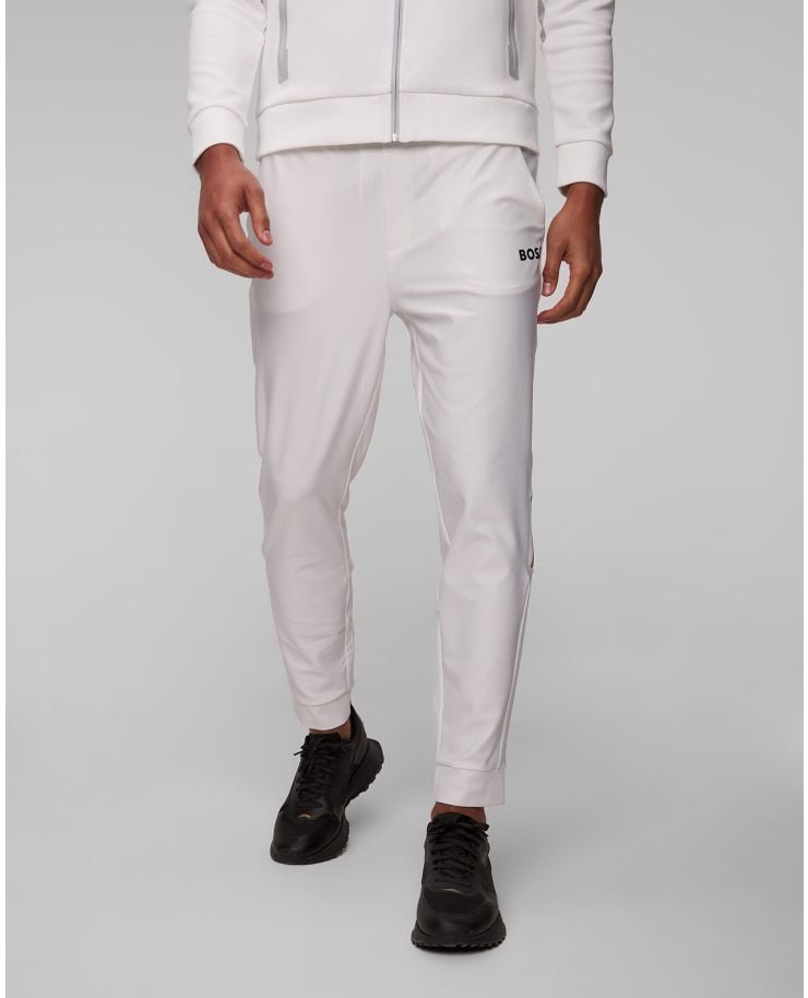 Pantaloni albi pentru bărbați Hugo Boss Hicon MB