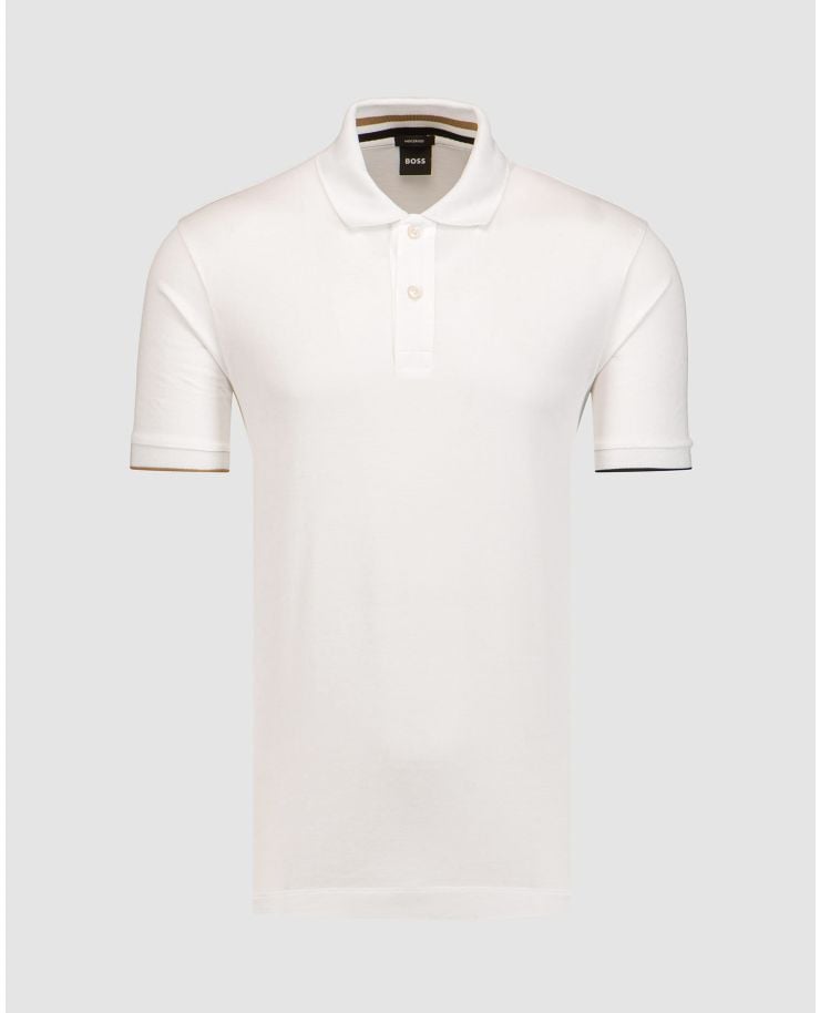 Polo blanc pour hommes Hugo Boss Parlay 