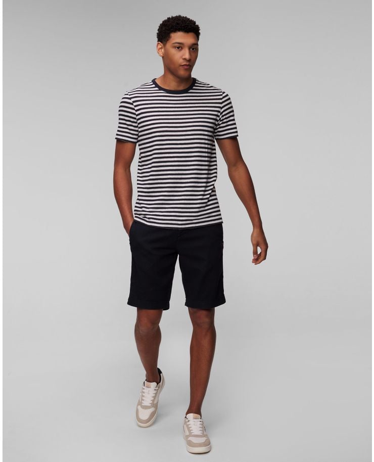 Men's striped linen T-shirt Hugo Boss Tiburt