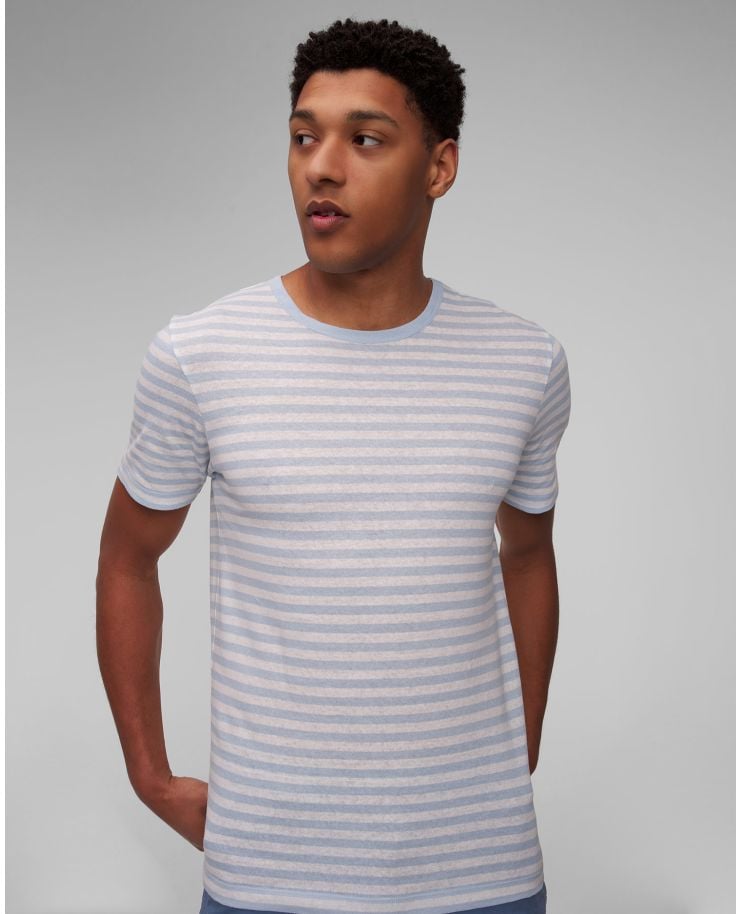 Men's striped linen T-shirt Hugo Boss Tiburt 